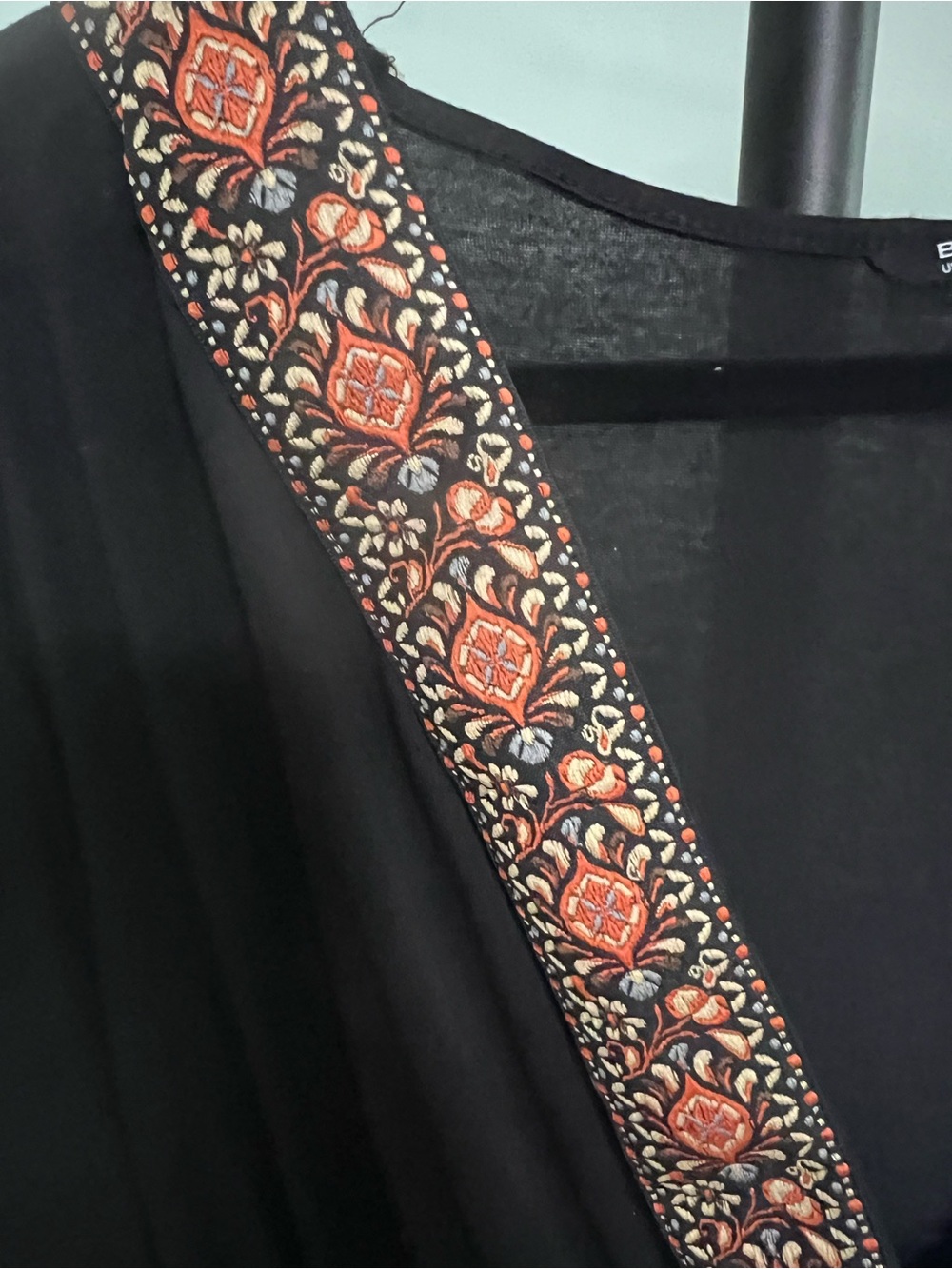 BloomChic Black Boho Embroidery chic western top plus size 18 - 20 - Picture 8 of 8